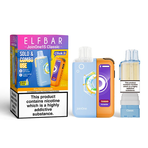 Elf Bar Join ONE 15K Rechargeable Vape Kit - (Pack of 5) - Washington Vapes Wholesale