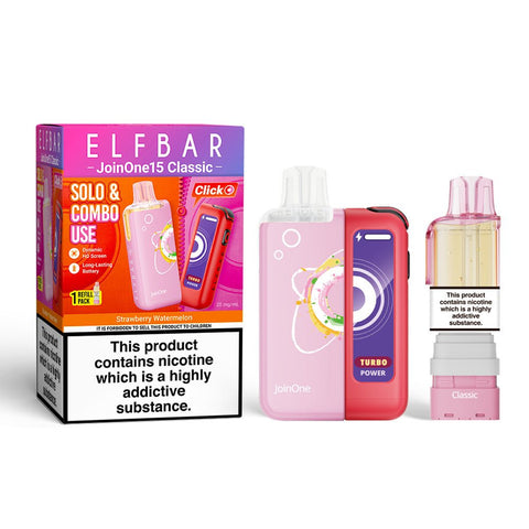Elf Bar Join ONE 15K Rechargeable Vape Kit - (Pack of 5) - Washington Vapes Wholesale