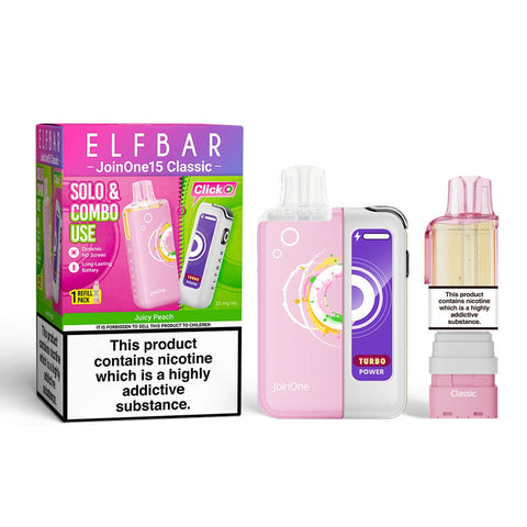 Elf Bar Join ONE 15K Rechargeable Vape Kit - (Pack of 5) - Washington Vapes Wholesale