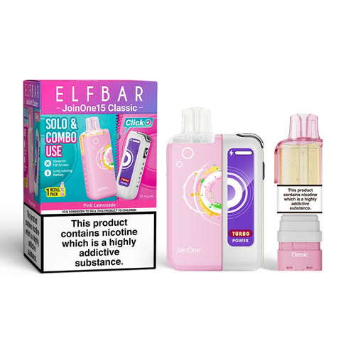 Elf Bar Join ONE 15K Rechargeable Vape Kit - (Pack of 5) - Washington Vapes Wholesale