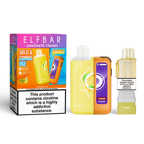 Elf Bar Join ONE 15K Rechargeable Vape Kit - (Pack of 5) - Washington Vapes Wholesale