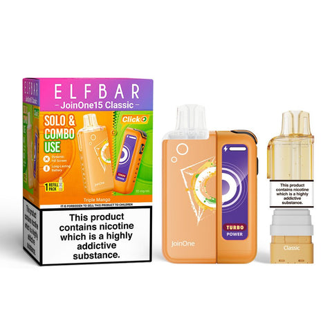 Elf Bar Join ONE 15K Rechargeable Vape Kit - (Pack of 5) - Washington Vapes Wholesale