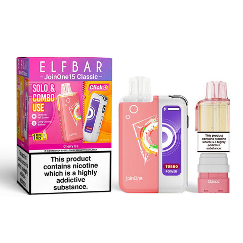 Elf Bar Join ONE 15K Rechargeable Vape Kit - (Pack of 5) - Washington Vapes Wholesale