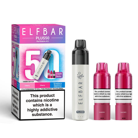 Elfbar Plus50 Prefilled Vape Kit - (Pack of 5) - Washington Vapes Wholesale