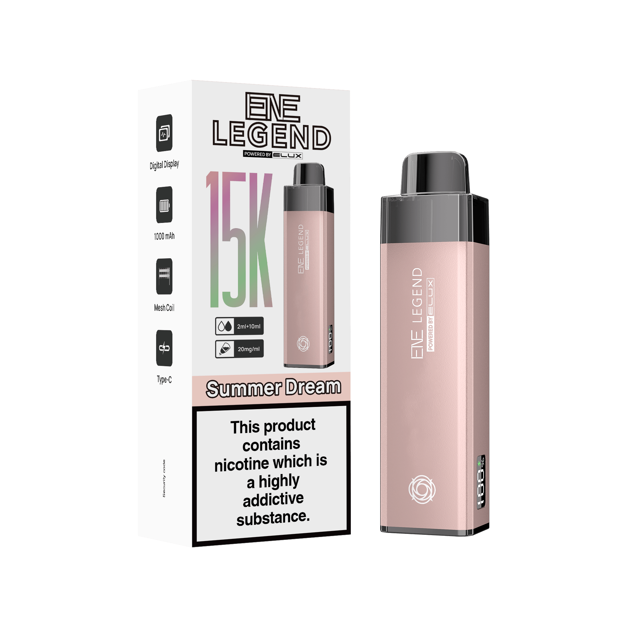 Elux ENE Legend 15K Prefilled Pod Kit
