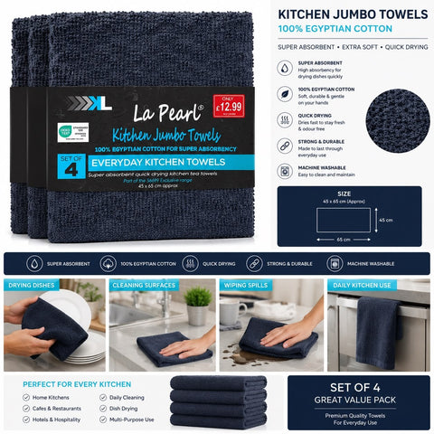Everyday Kitchen Towels 4 Pack - Washington Vapes Wholesale