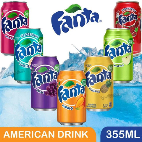 Fanta American Imported Drinks 355ml - (Pack of 12) - Washington Vapes Wholesale