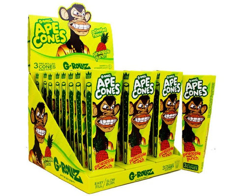 G - Rollz 3x Ape POP Flavored Cones - (Pack of 24) - Washington Vapes Wholesale