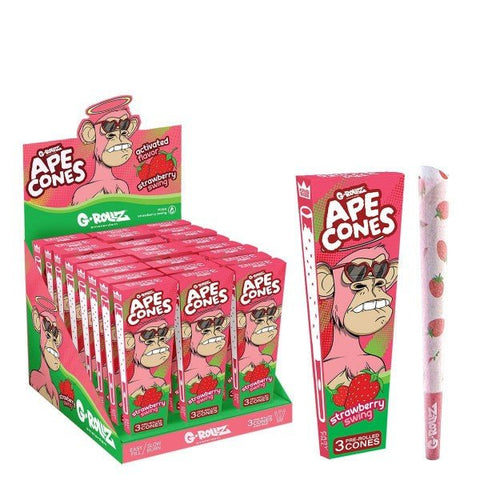 G - Rollz 3x Ape POP Flavored Cones - (Pack of 24) - Washington Vapes Wholesale