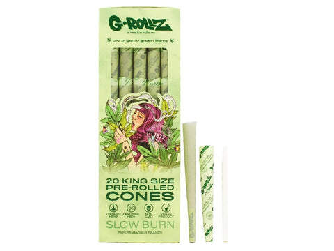 G - Rollz Bio Organic Kingsize Prerolled Cones - (Pack of 20) - Washington Vapes Wholesale