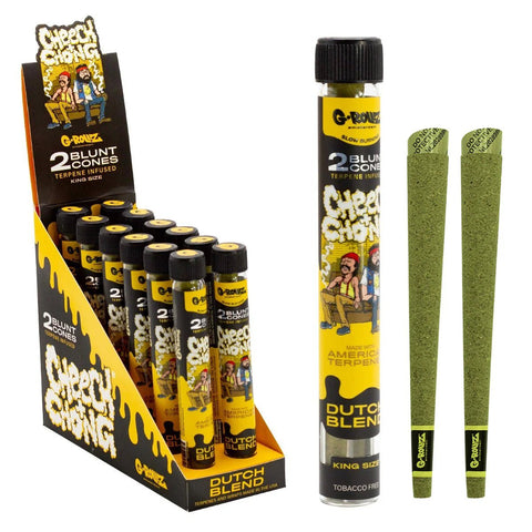 G - Rollz Cheech & Chong Pre - Rolled Kingsize Cones - (Pack of 12) - Washington Vapes Wholesale