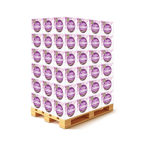 Gentille Quilted White Toilet Roll 5x9pk - (Pallet of 56 Packs) - Washington Vapes Wholesale