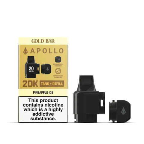 Gold Bar Apollo Tank Refill - (10 Pack) - Washington Vapes Wholesale