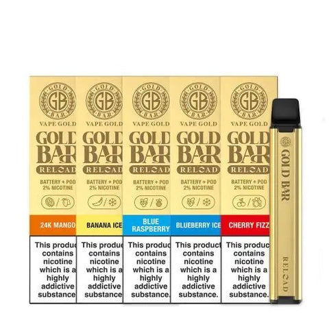 Gold Bar Reloaded Pod Kit - (Box of 10) - Washington Vapes Wholesale