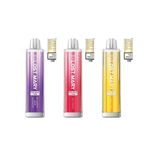 HAWCOS x Lost Mary Pro Max 7000 Disposable Vape Kit - (Pack of 5) - Washington Vapes Wholesale