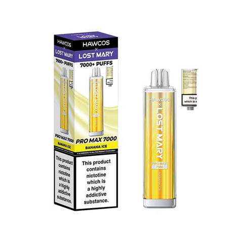 HAWCOS x Lost Mary Pro Max 7000 Disposable Vape Kit - (Pack of 5) - Washington Vapes Wholesale