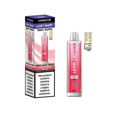 HAWCOS x Lost Mary Pro Max 7000 Disposable Vape Kit - (Pack of 5) - Washington Vapes Wholesale