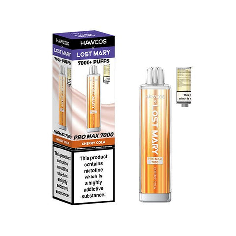 HAWCOS x Lost Mary Pro Max 7000 Disposable Vape Kit - (Pack of 5) - Washington Vapes Wholesale