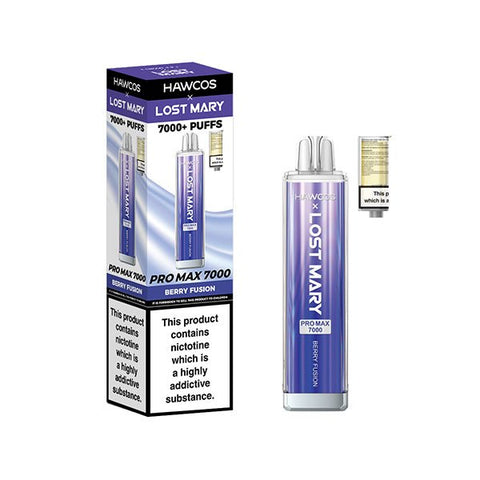 HAWCOS x Lost Mary Pro Max 7000 Disposable Vape Kit - (Pack of 5) - Washington Vapes Wholesale