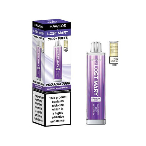 HAWCOS x Lost Mary Pro Max 7000 Disposable Vape Kit - (Pack of 5) - Washington Vapes Wholesale
