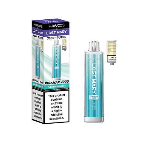 HAWCOS x Lost Mary Pro Max 7000 Disposable Vape Kit - (Pack of 5) - Washington Vapes Wholesale