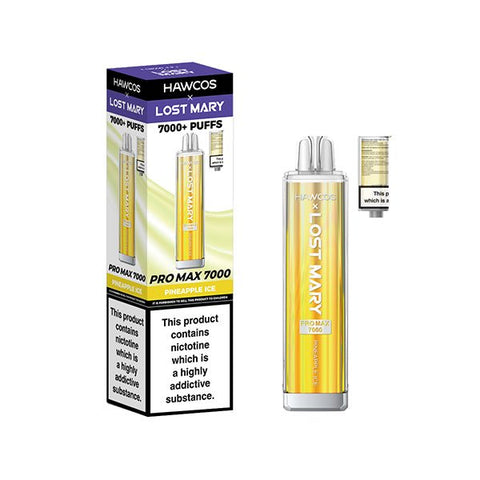 HAWCOS x Lost Mary Pro Max 7000 Disposable Vape Kit - (Pack of 5) - Washington Vapes Wholesale