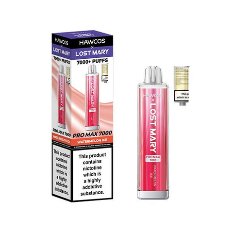HAWCOS x Lost Mary Pro Max 7000 Disposable Vape Kit - (Pack of 5) - Washington Vapes Wholesale
