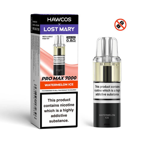 Hawcos x Lost Mary Pro Max 7000 Refillable Pod - (Pack of 5) - Washington Vapes Wholesale