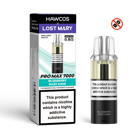 Hawcos x Lost Mary Pro Max 7000 Refillable Pod - (Pack of 5) - Washington Vapes Wholesale