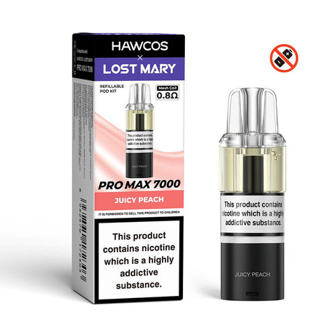 Hawcos x Lost Mary Pro Max 7000 Refillable Pod - (Pack of 5) - Washington Vapes Wholesale
