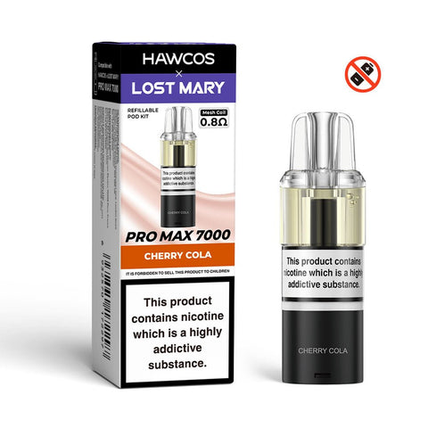 Hawcos x Lost Mary Pro Max 7000 Refillable Pod - (Pack of 5) - Washington Vapes Wholesale