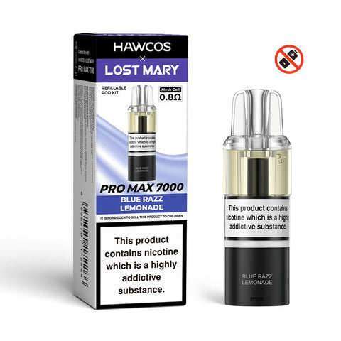 Hawcos x Lost Mary Pro Max 7000 Refillable Pod - (Pack of 5) - Washington Vapes Wholesale