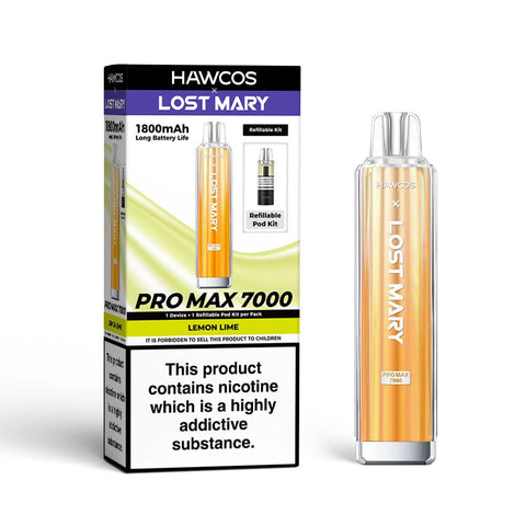 Hawcos x Lost Mary Pro Max 7000 Refillable Vape Kit - (Pack of 5) - Washington Vapes Wholesale