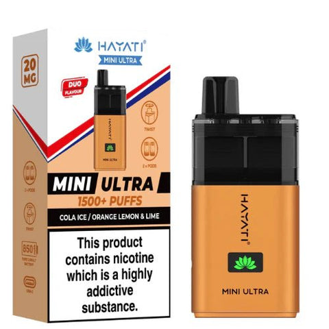 Hayati Mini Ultra 1500 Disposable - (Pack of 5) - Washington Vapes Wholesale