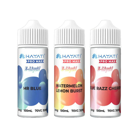 Hayati Pro Max E - Liquid 100ml 70/30 - Washington Vapes Wholesale