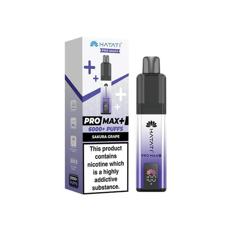 Hayati Pro Max Plus Kit 6000 Puffs - (Pack of 5) - Washington Vapes Wholesale
