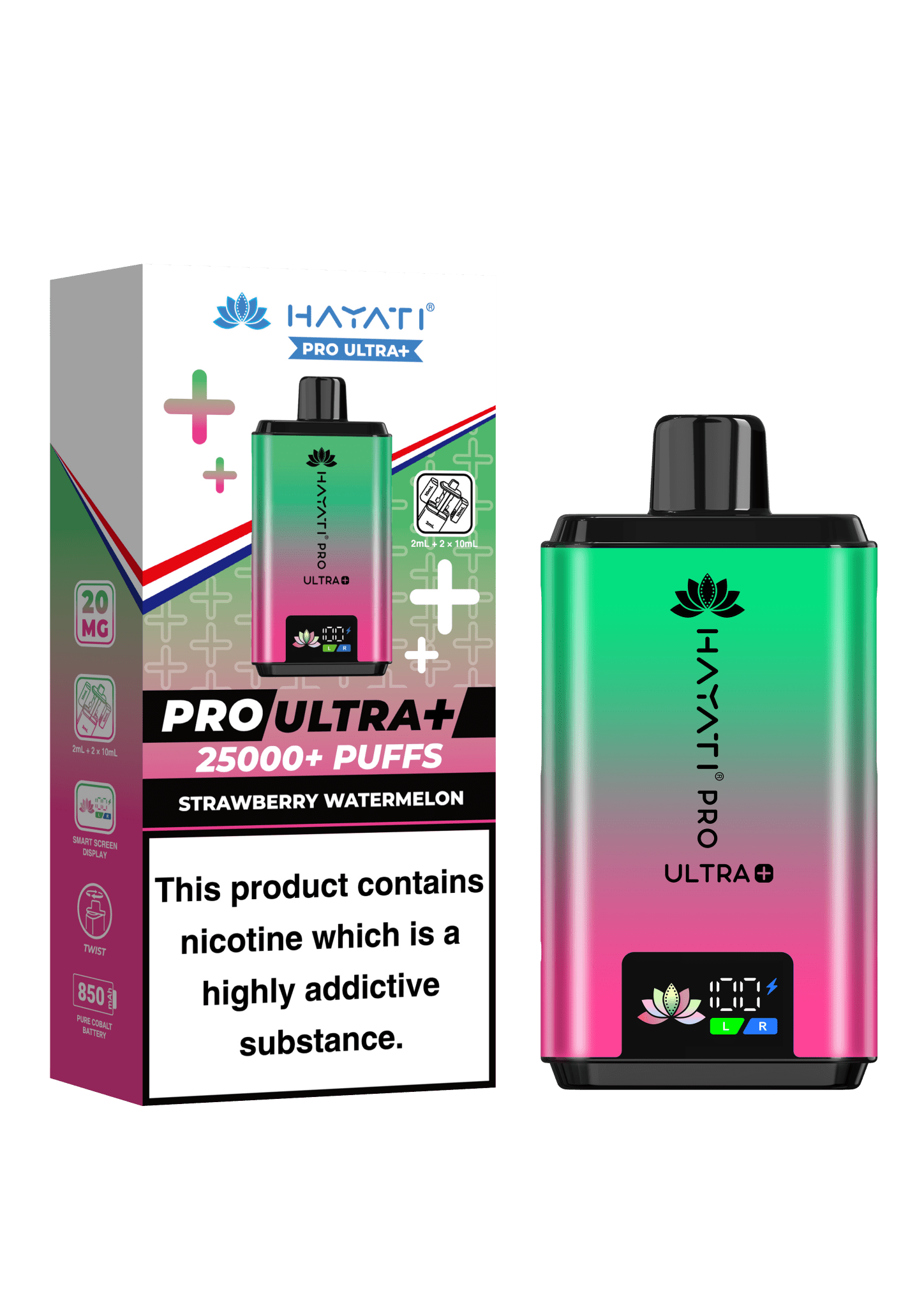 hayati pro ultra rechargeable Hayati Pro Ultra 15000+ Puffs Prefilled Pod Box Of 10 - £94.89 main image 0
