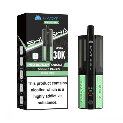 Hayati Pro Ultra+30K Shisha Rechargeable Vape Kit - (Pack of 5) - Washington Vapes Wholesale