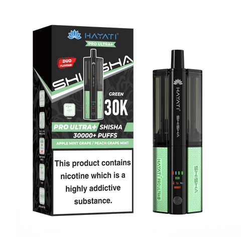 Hayati Pro Ultra+30K Shisha Rechargeable Vape Kit - (Pack of 5) - Washington Vapes Wholesale