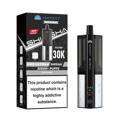 Hayati Pro Ultra+30K Shisha Rechargeable Vape Kit - (Pack of 5) - Washington Vapes Wholesale