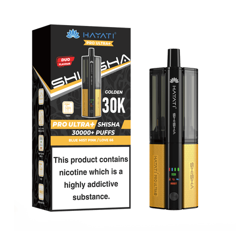 Hayati Pro Ultra+30K Shisha Rechargeable Vape Kit - (Pack of 5) - Washington Vapes Wholesale