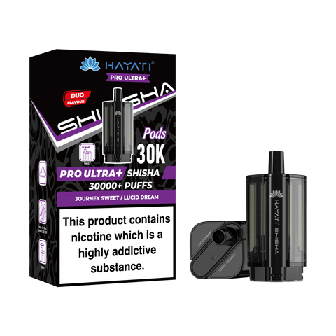 Hayati Pro Ultra+30K Shisha Replacement Pods - (Pack of 5) - Washington Vapes Wholesale