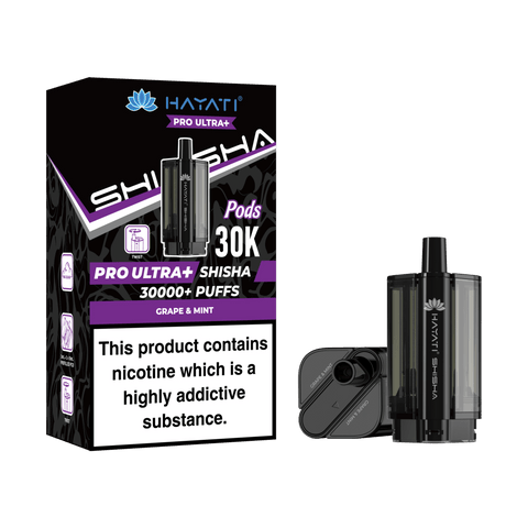 Hayati Pro Ultra+30K Shisha Replacement Pods - (Pack of 5) - Washington Vapes Wholesale