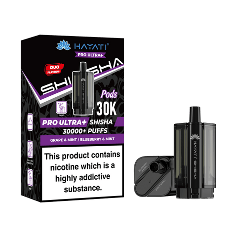 Hayati Pro Ultra+30K Shisha Replacement Pods - (Pack of 5) - Washington Vapes Wholesale