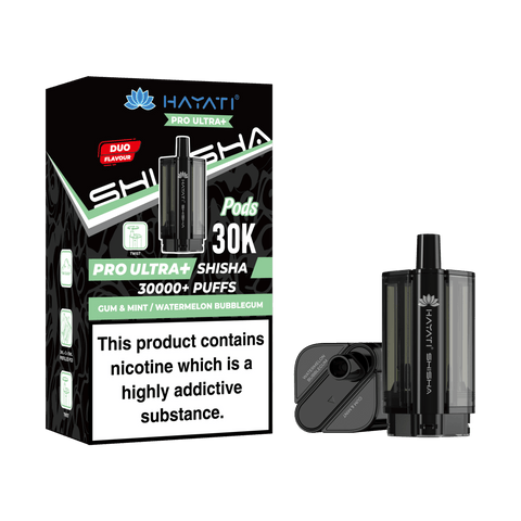 Hayati Pro Ultra+30K Shisha Replacement Pods - (Pack of 5) - Washington Vapes Wholesale