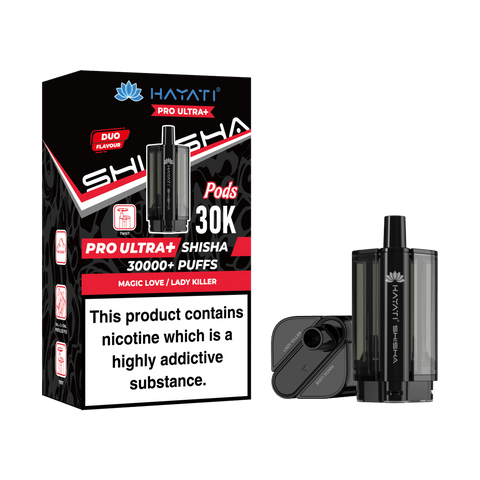 Hayati Pro Ultra+30K Shisha Replacement Pods - (Pack of 5) - Washington Vapes Wholesale
