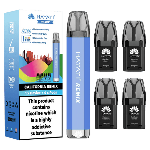 Hayati Remix 2400 Disposable Vape - (Box of 5) - Washington Vapes Wholesale