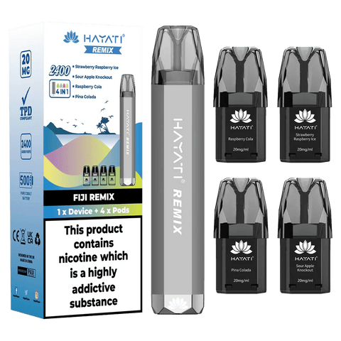 Hayati Remix 2400 Disposable Vape - (Box of 5) - Washington Vapes Wholesale