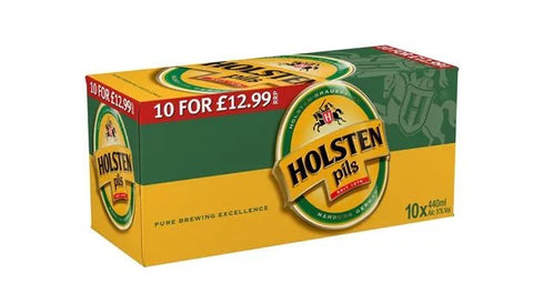 Holsten Pils Lager Beer Cans 2 x 440ml PM £12.99 - (10 Pack) - Washington Vapes Wholesale