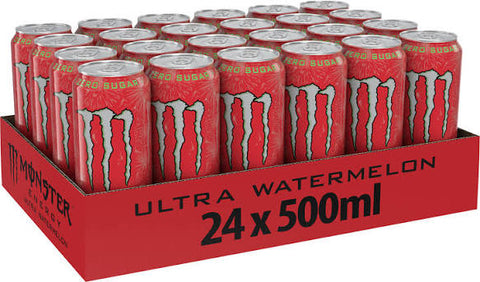 Monster Energy Drink Ultra Watermelon 500ml - (Pack of 24)